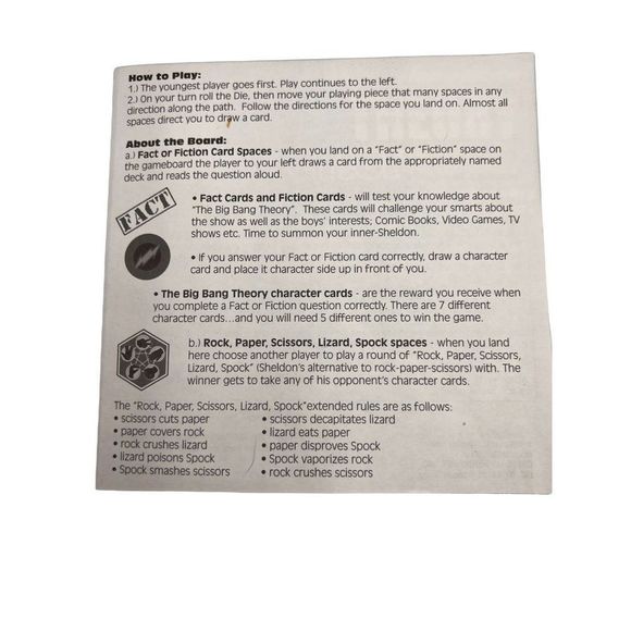 Big Bang Theory Fan Edition Board Game Trivia Fact Fiction 2-8 12+ - Picture 7 of 11